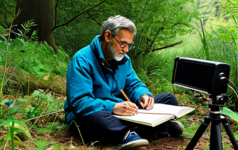 Ethical Sound Artist**

A thoughtful sound artist, surrounded by recording equipment and nature sounds. They are sketching ideas in a notebook, contemplating the impact of their art on society. The scene is bathed in soft, natural light, emphasizing responsibility and mindful creation. `Safe for work`, `appropriate content`, `fully clothed`, `professional`, `modest`, `perfect anatomy`, `natural proportions`, `artistic rendering`. Emphasize ethical sound art and a natural setting.

**