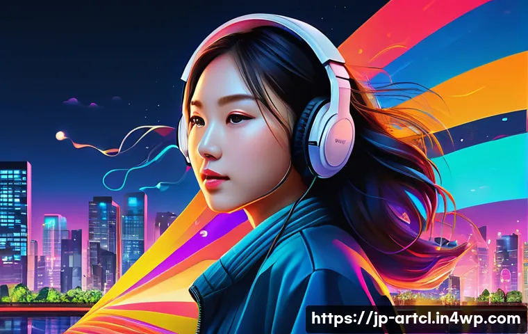 사운드 아트 프로젝트의 효과적인 홍보 전략 - A vibrant and dynamic digital artwork illustrating the concept of sound art, featuring colorful, flo...